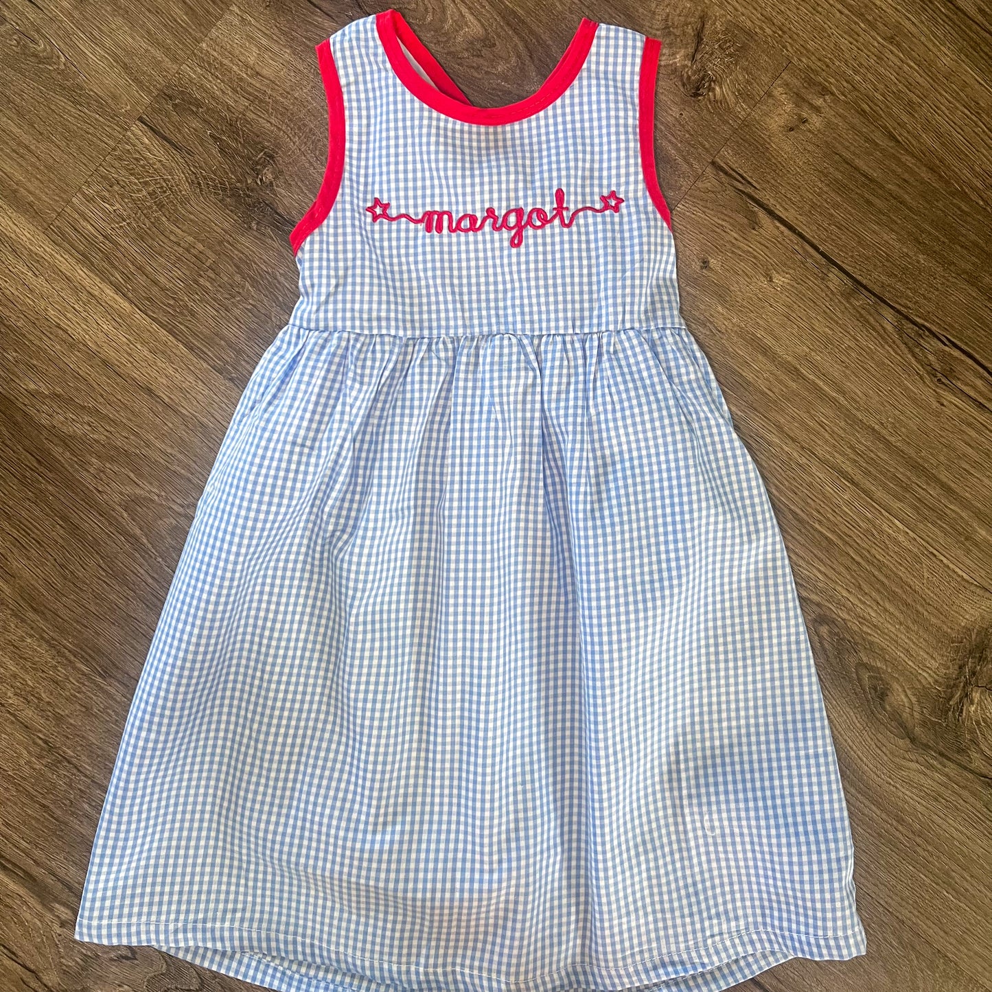 All American Bow Gingham Dress