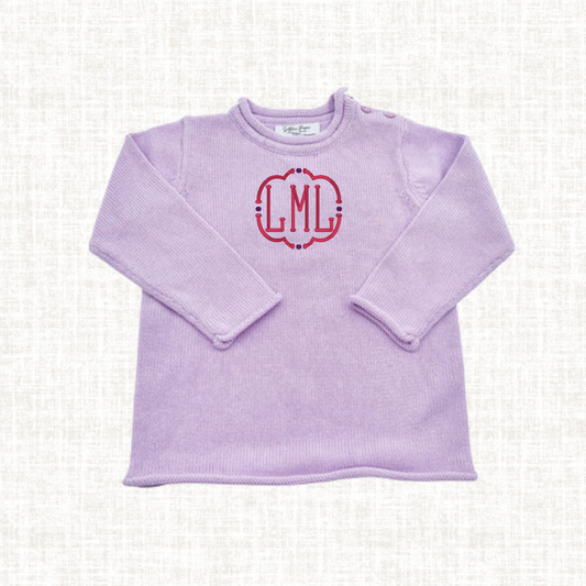 Purple Rollneck Sweater