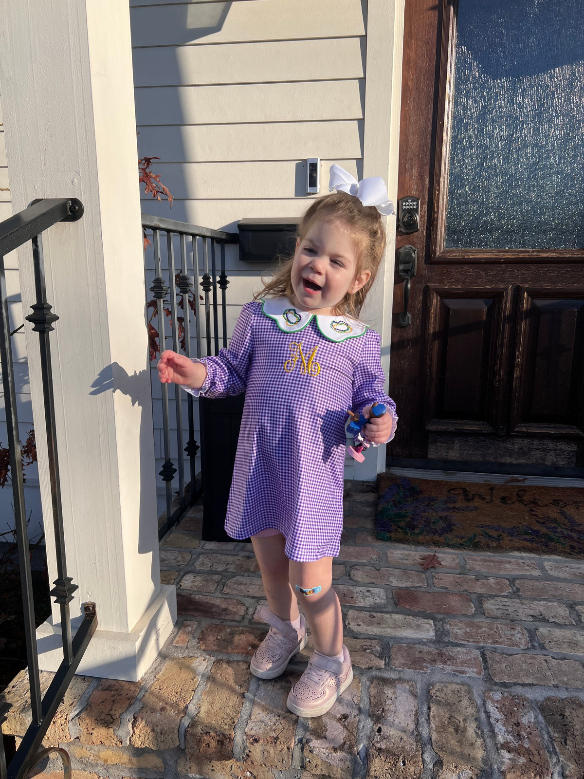 Pre-Order: Mardi Gras Gingham Dress