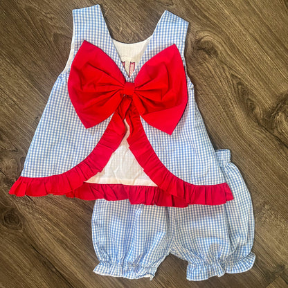 All American Gingham Swing Back Set