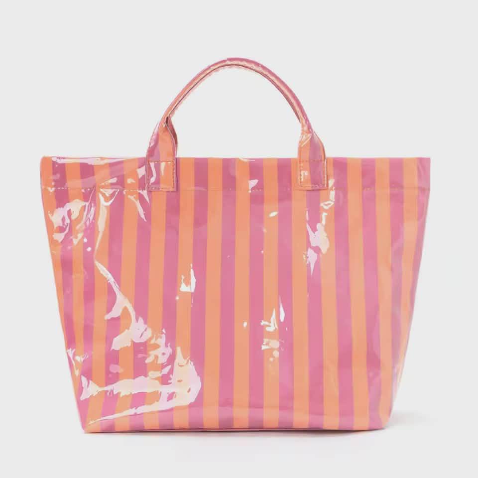 Wipeable Stripe Totes
