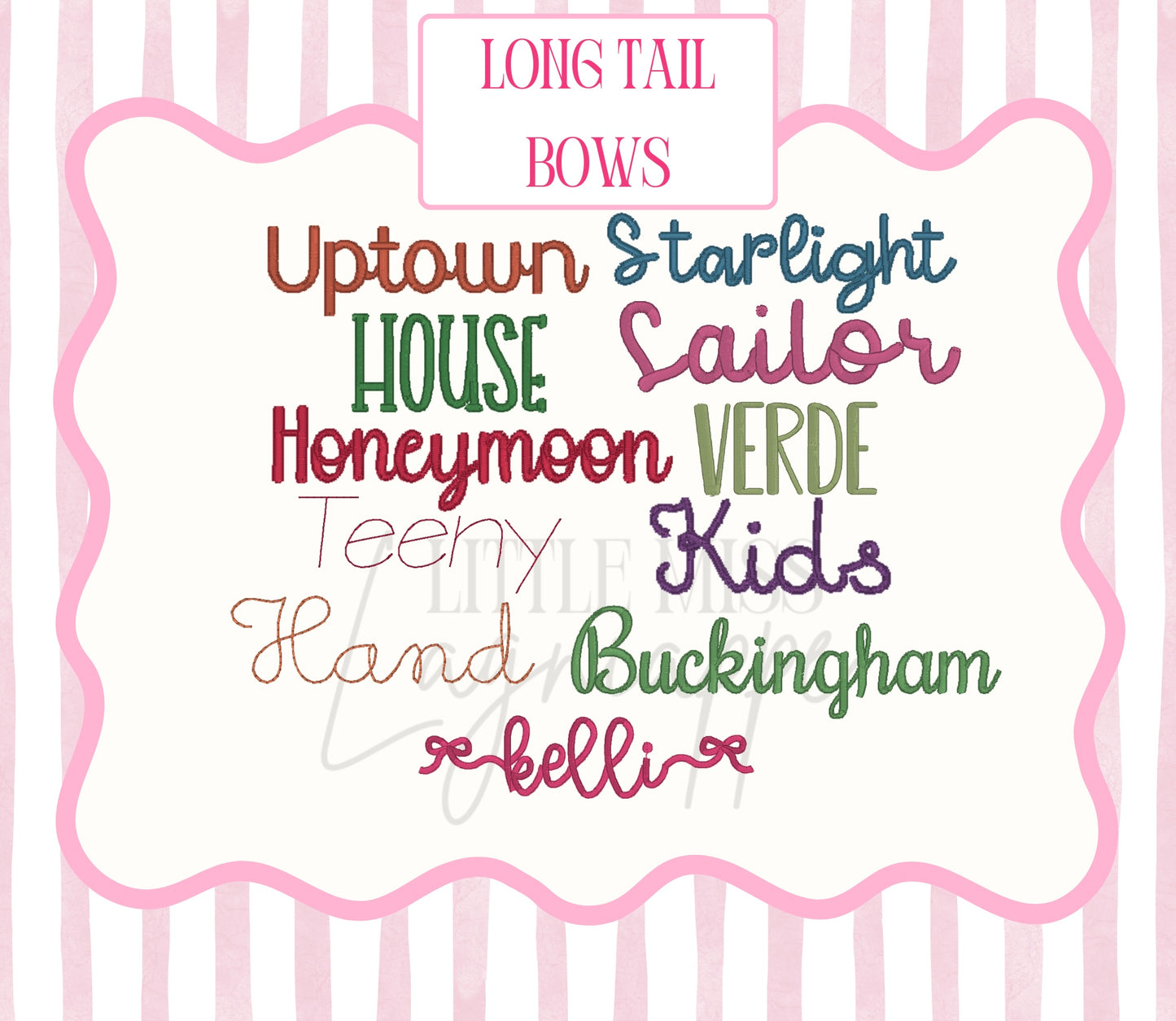 Personalized Long Tail Bows