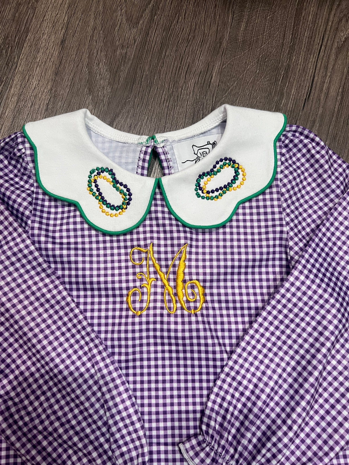 Pre-Order: Mardi Gras Gingham Dress