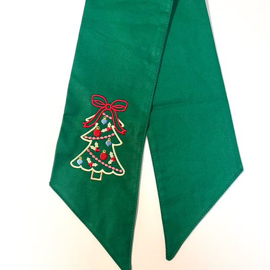 Christmas Tree Wreath Sash