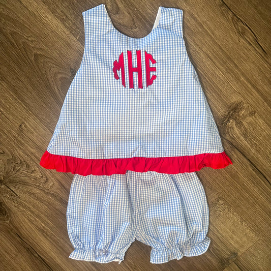 All American Gingham Swing Back Set