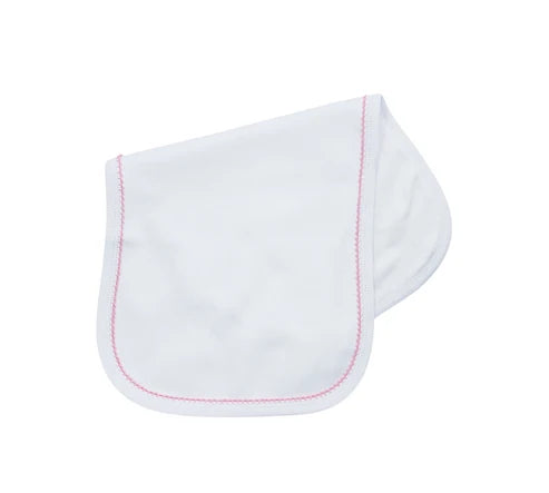 Burp Cloth with Picot Trim