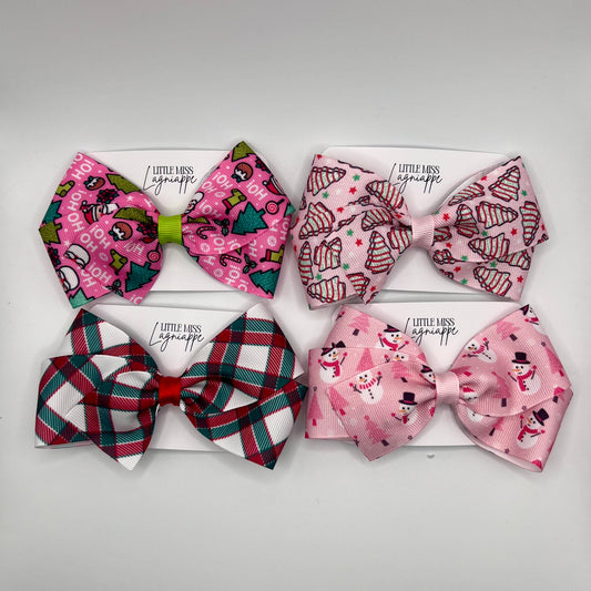 Christmas Printed Bows