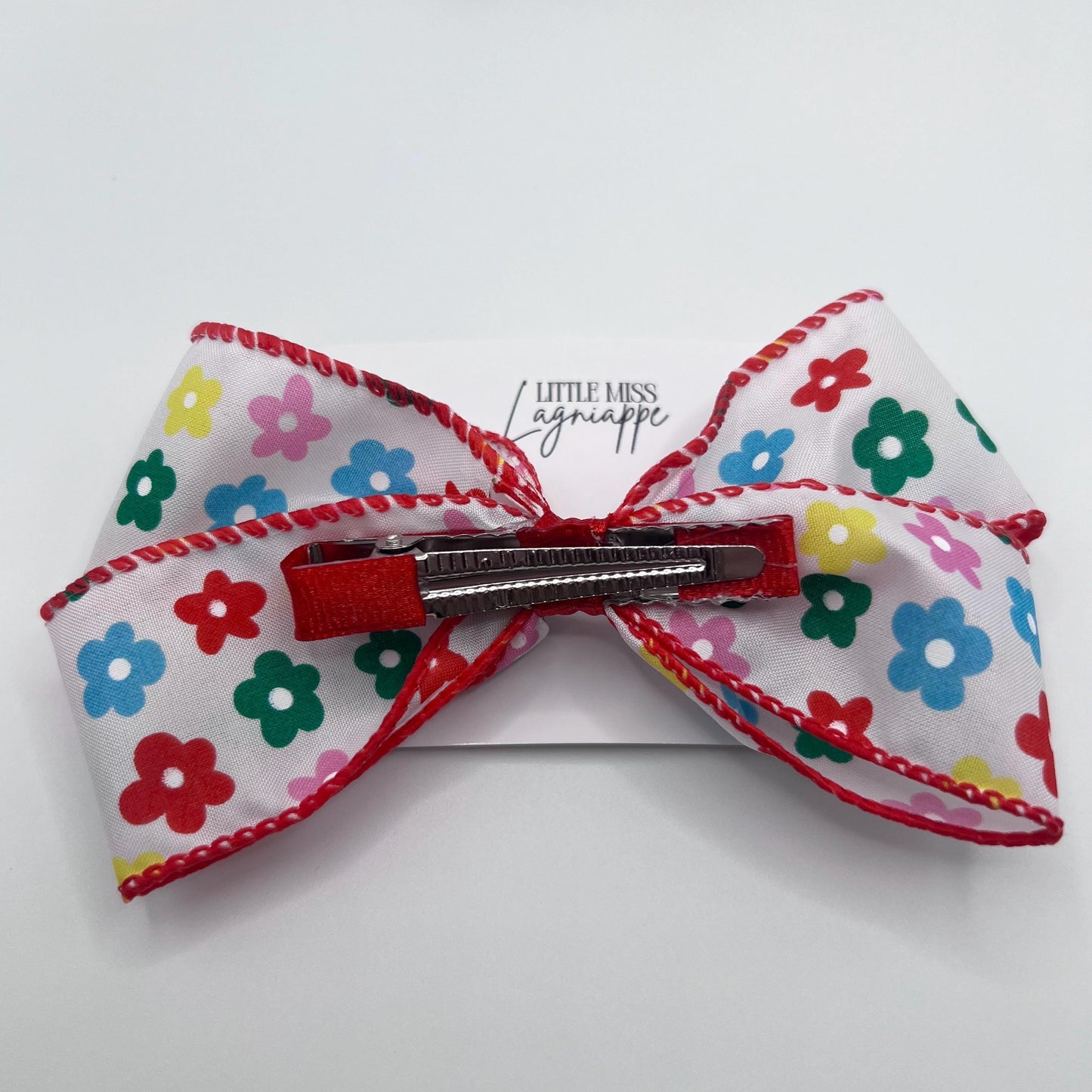 Retro Flower Hair Bow