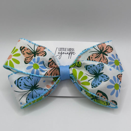 Spring Butterfly Hair Bow