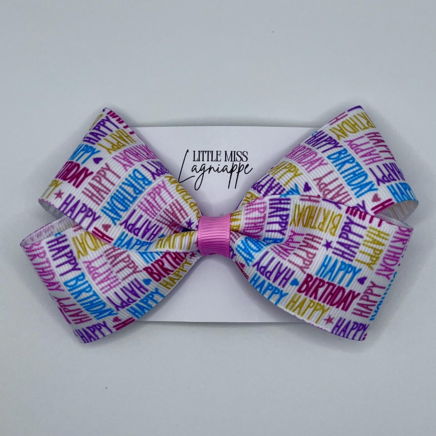 Happy Birthday Hair Bow
