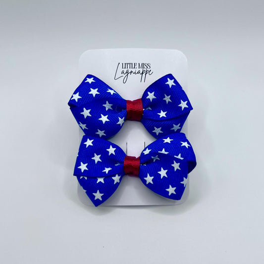 America Bows- Set of 2 | 4th of July | Memorial Day | Patriotic Hair Bow