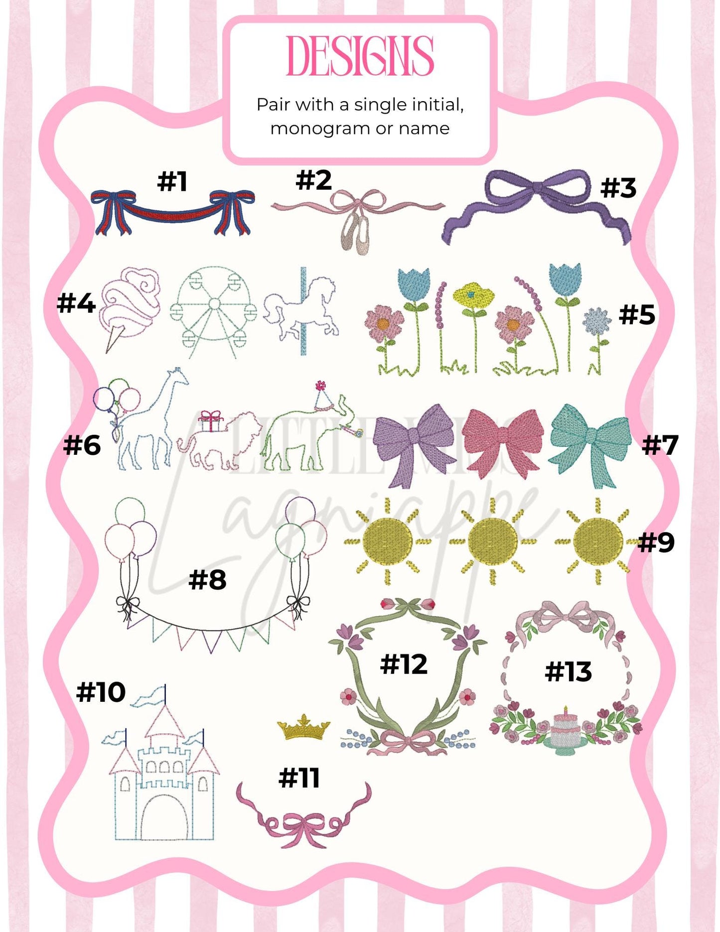 Embroidered Diaper Set: Personalized Monogram, Heirloom Baby Clothes