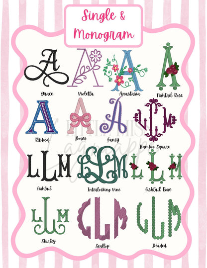Embroidered Diaper Set: Personalized Monogram, Heirloom Baby Clothes